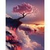 5D Diy Diamond Painting Round Four Seasons Tree Landscape Painting Moon Embroidery Mosaic Home Decoration Gift