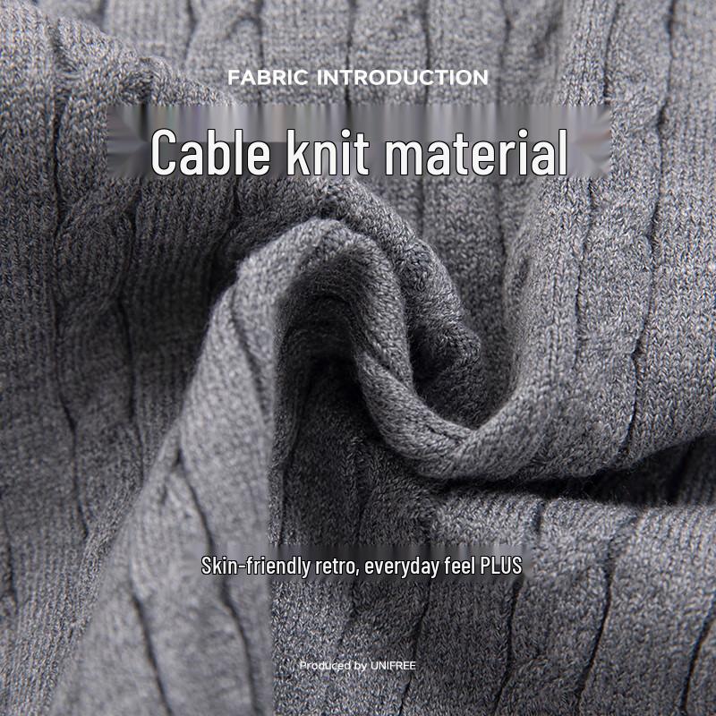 unifree Academy Style Color-block Knit Cardigan