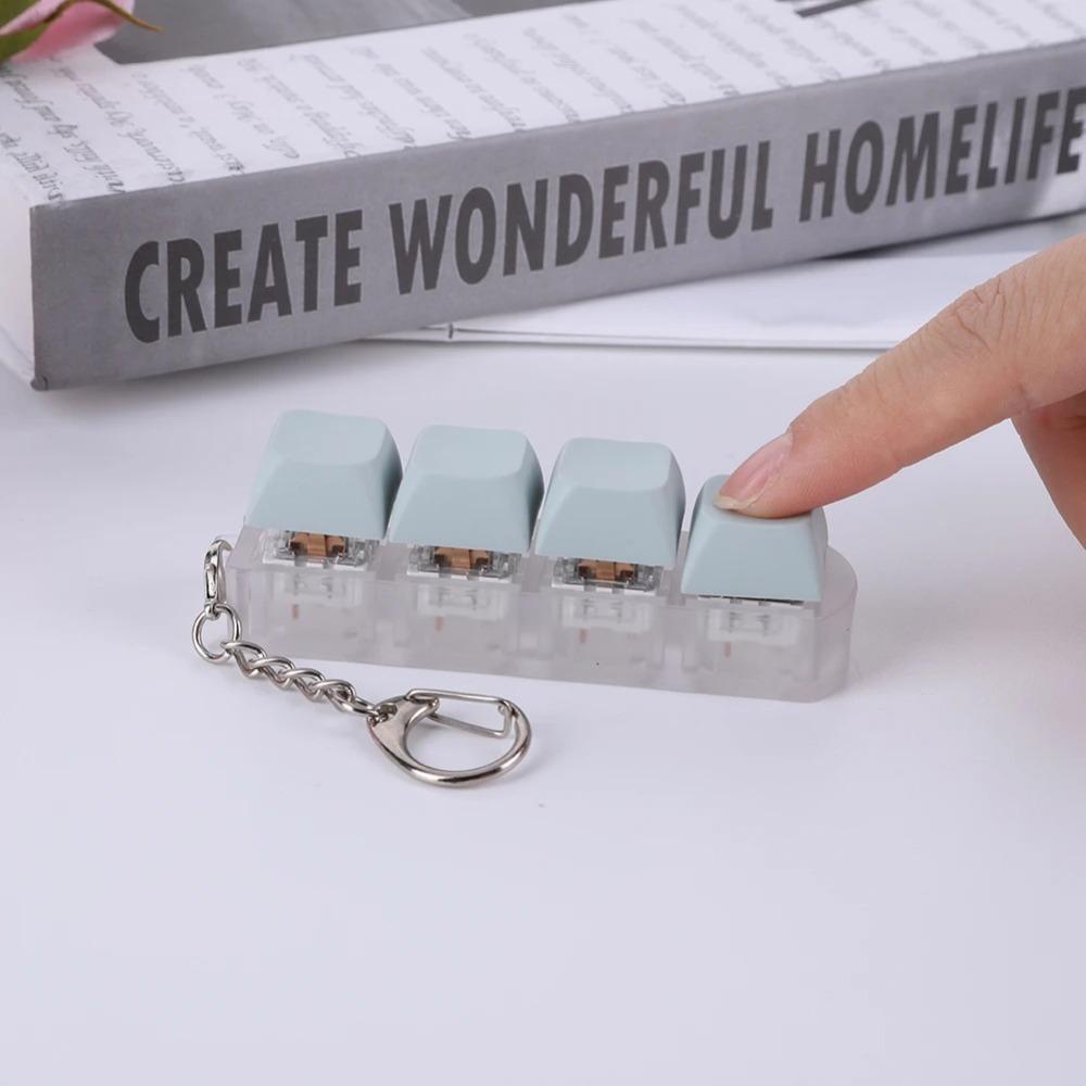 4Keys Keycap Pinch Toy Relief Stress Button Clicker Toy New Button Keycap