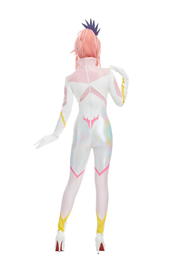 Костюм пилота-воина для взрослых, боди с длинным рукавом и купальник, косплей и костюм верх и низ, белый, женский костюм, крутой, милый, моэ, комплект,