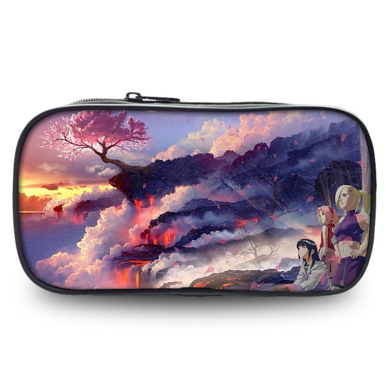 Naruto Anime Character Print Single Layer Stationery Storage Bagfor Students