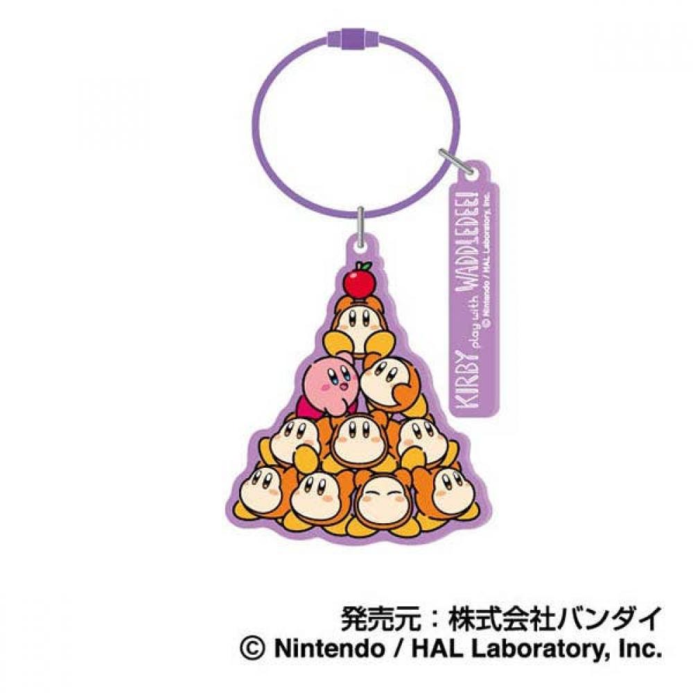Kirby Kirby Play With Waddle Dee Wireplate Keychain 03 Combine Power