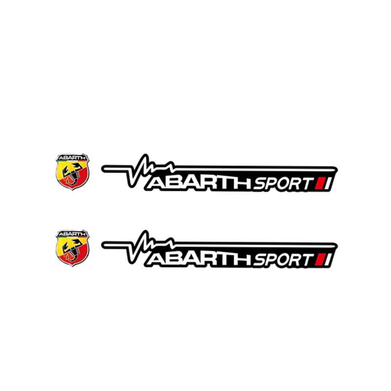 ABCO1 2Pcs Car Body Window Wiper Stickers Decals Accessories For FIAT Abarth Pulse Panda Tipo Strada 600 500X Mobi Doblo Fullback Toro