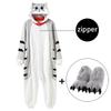 Cute Cat Onesie With Slippers Kitty Pajamas Kigurumi Adults Overall Homewear Party Jumpsuit Halloween Party Suits