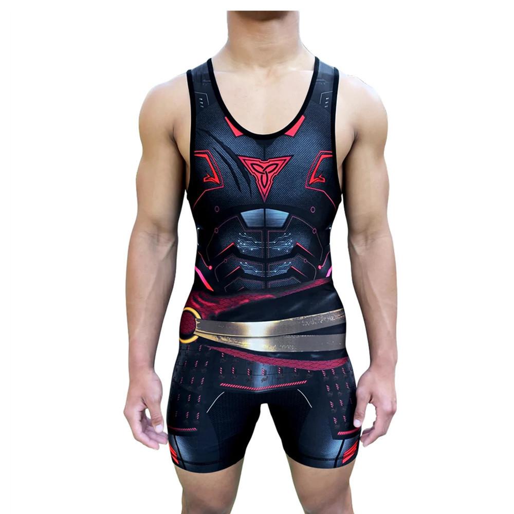 Wrestlewear onesie men's adult weight training competition one-piece swimsuit equipment