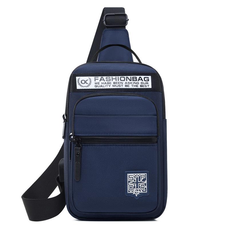Мужская нагрудная сумка, новая, высокого класса, одноплечевая, повседневная, модная, из ткани Оксфорд, нагрудная сумка, легкий рюкзак для занятий спортом на открытом воздухе