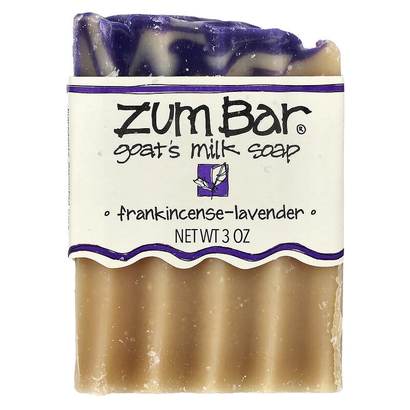 Zum Bar®, Goat's Milk Bar Soap, Frankincense-Lavender, 3 oz