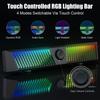PC Smalody USB Powered Gaming Speaker with Wired RGB Light Channel Stereo Compatible with Game Speaker, 2.0 PCs, TVs, Smartphones, Consoles, Etc.