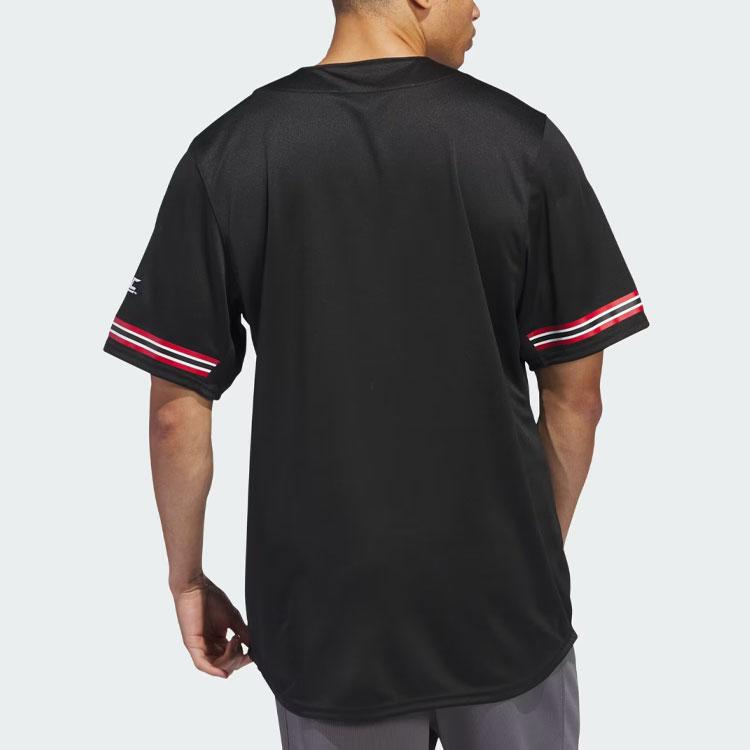 Adidas Бейсбольная майка NC State черная мужская уличная одежда IN2010