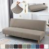 Jacquard Sofa Bed Covers High-quality Armless Sofa Cover Without Armrest for Living Room Stretch Folding Home Couch Slipcovers
