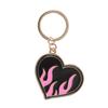 Flaming Heart Keyring