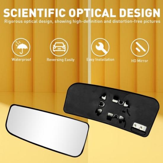 For 2015- F150 F250 F350 F450 Tow Mirror Glass Lower Heated Driver Side EOA