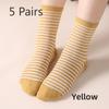 5 пар носков, осенние и зимние полосатые спортивные носки-трубы, сшитые вручную женские шелковые чулки