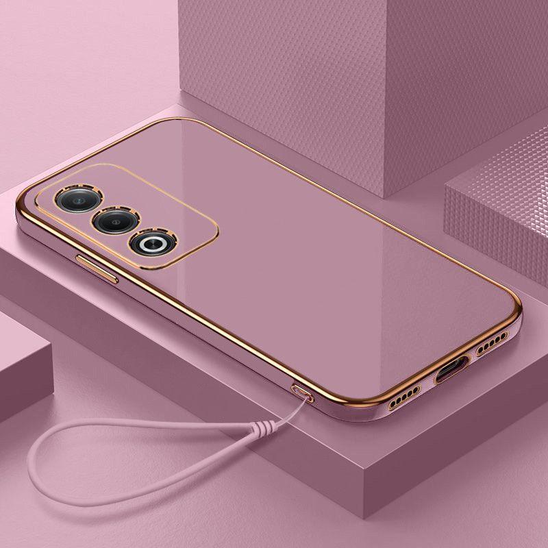 For OPPO A80 Case OPPO A3 Pro Phone Case OPPO K12X K12 Plus Case OPPO A80 A3 Pro Luxury Square Plating Shockproof Back Cover
