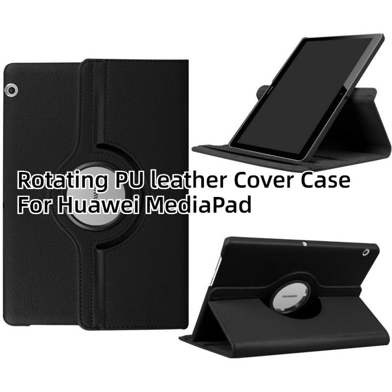 360 Rotating PU Leather Cover Case For Huawei MediaPad M5 Pro 10.8 Lite 10.1 8.4 BAH2-W19 JDN2-AL00 SHT-AL09 CMR-W09 Tablet Case