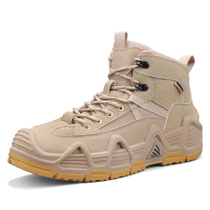Мужские сверхлегкие тактические ботинки средней высоты для активного отдыха, износостойкие, ботинки-дезерты, уличная обувь, нескользящая, для отдыха, профессиональная спортивная, для пешего туризма, мужская обувь