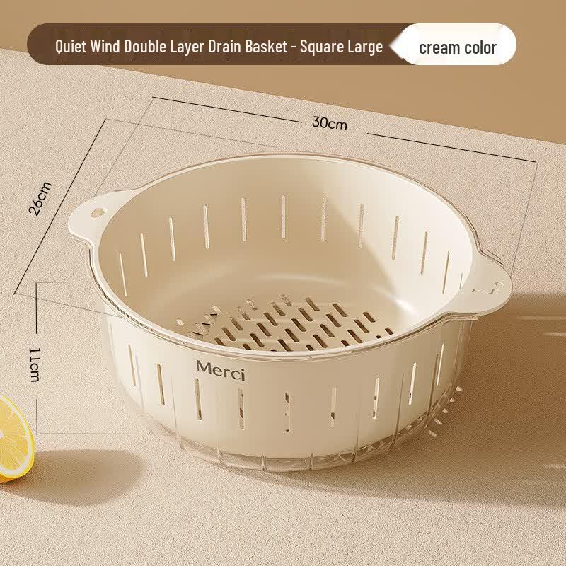 JOINT Double-Layer Kitchen Drain Basket Set