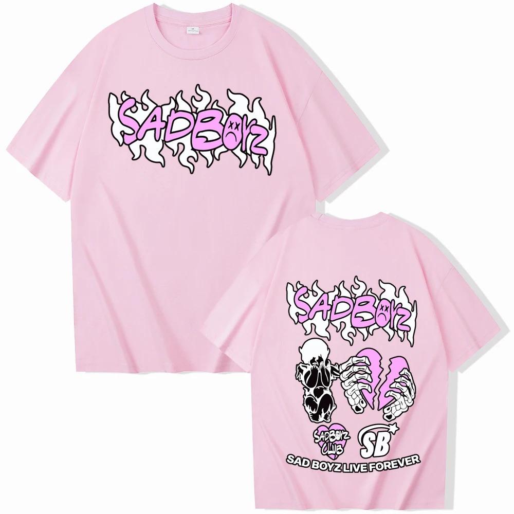 2024 Junior H Sad Boyz T-Shirts Unisex Harajuku O-Neck Short Sleeve Shirts Fans Gift