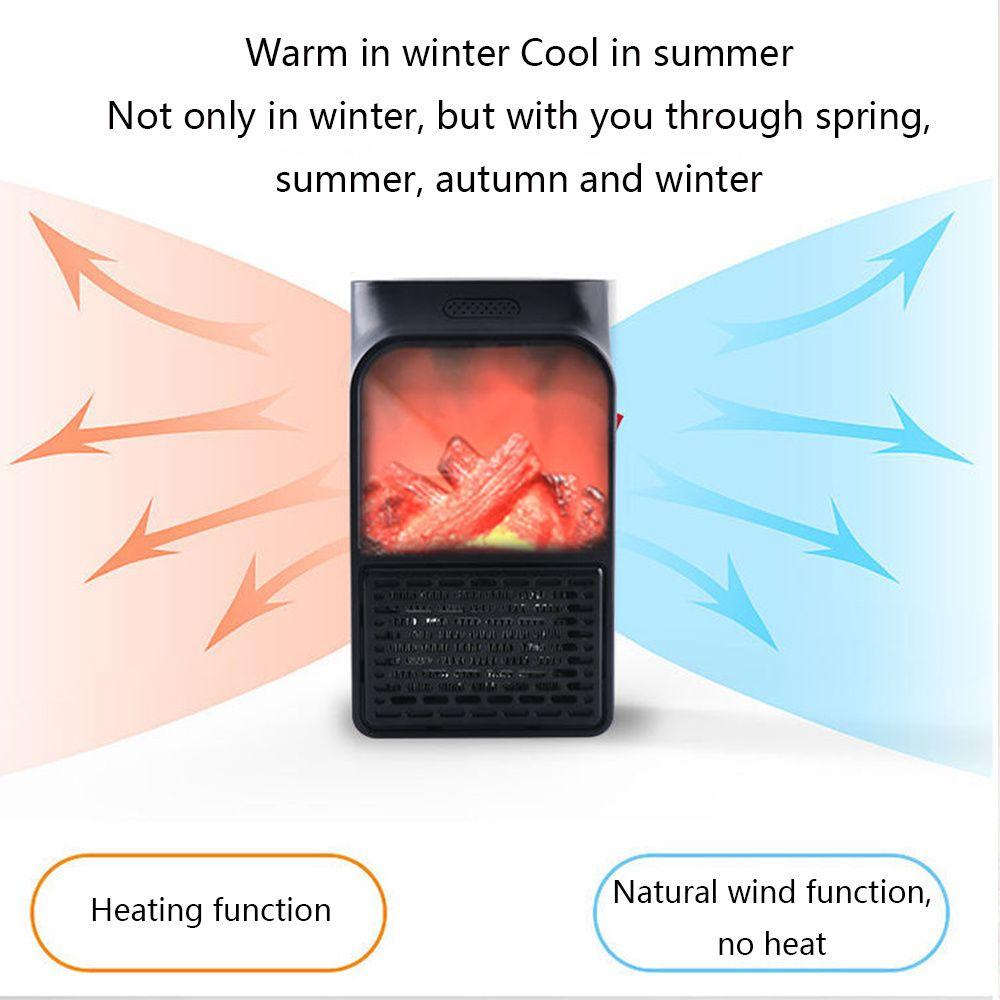 500 Вт Мини Электрический Вентилятор Нагреватель Портативный Подключаемый Настенный Керамический Нагреватель Воздушное Отопление Зимний Комнатный Теплый Термостат С Дистанционным Управлением