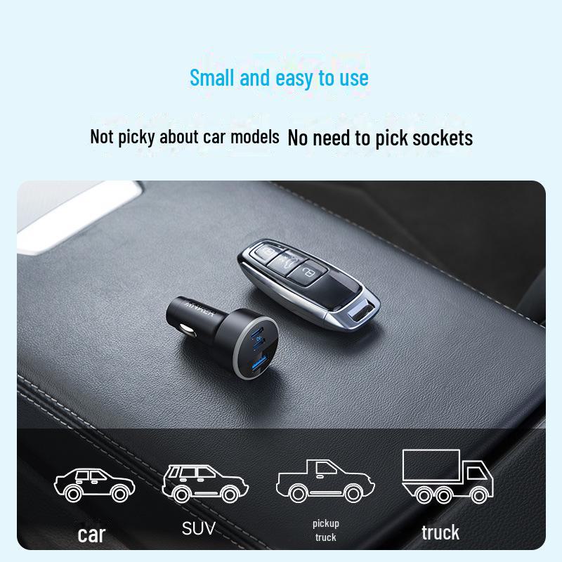 Автомобильное зарядное устройство Anker для Apple, PD67W, быстрая зарядка с совместимостью с USB