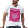 Trendy and beautiful heart background TShirt Casual Graphic Print Tee