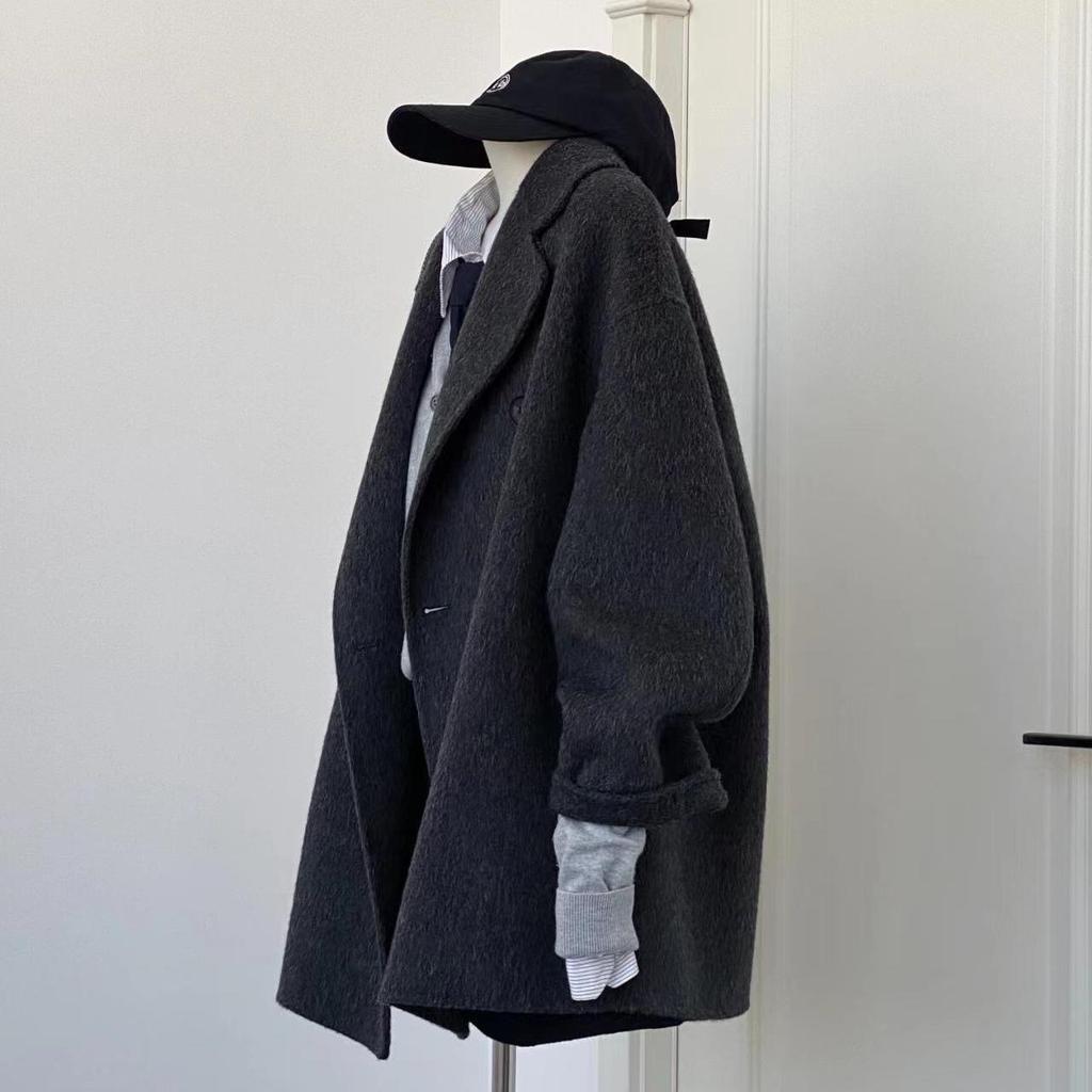 Костюм шерстяное пальто Женский короткий зимний новый шерстяной пиджак зимний блейзер на пуговицах