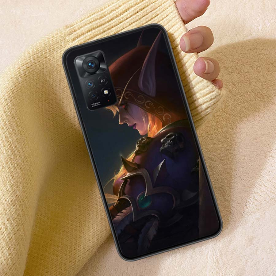 W-World Of W-Warcraft Чехол для телефона с эльфом Для Redmi Note 13 14 15 Pro Plus 12 13C 12C 15C 9 10 10C 9T 9C 9A TPU Мягкая прозрачная крышка для телефона