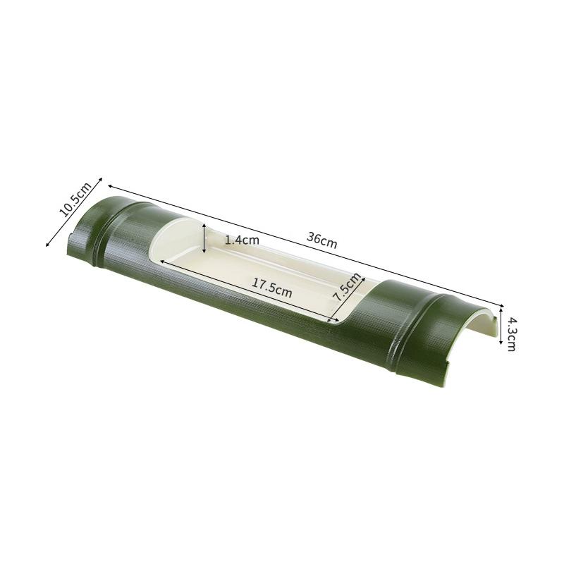 Поднос для суши в японском стиле, пластиковая тарелка, креативная форма из бамбука, холодное блюдо, суши, сашими, морепродукты, сервировочная тарелка, ресторанные тарелки