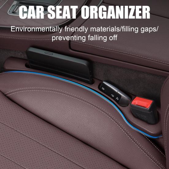 2Pcs Car Seat Gap Stripe Quick Installation Waterproof Moisture-Proof Car Seat Gap Filler Seat Crevice Storage Organizer