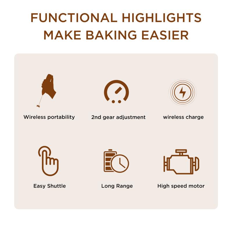 Насадка для вспенивания молока Насадка для взбивания яиц Беспроводная ручная насадка для взбивания яиц Аккумуляторная насадка для вспенивания молока