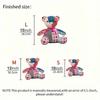 10pcs/Set Creative Acrylic Memory Bear Templates Patchwork Cutting Ruler DIY Child Toy Gift Home Sewing Pattern With Instruction