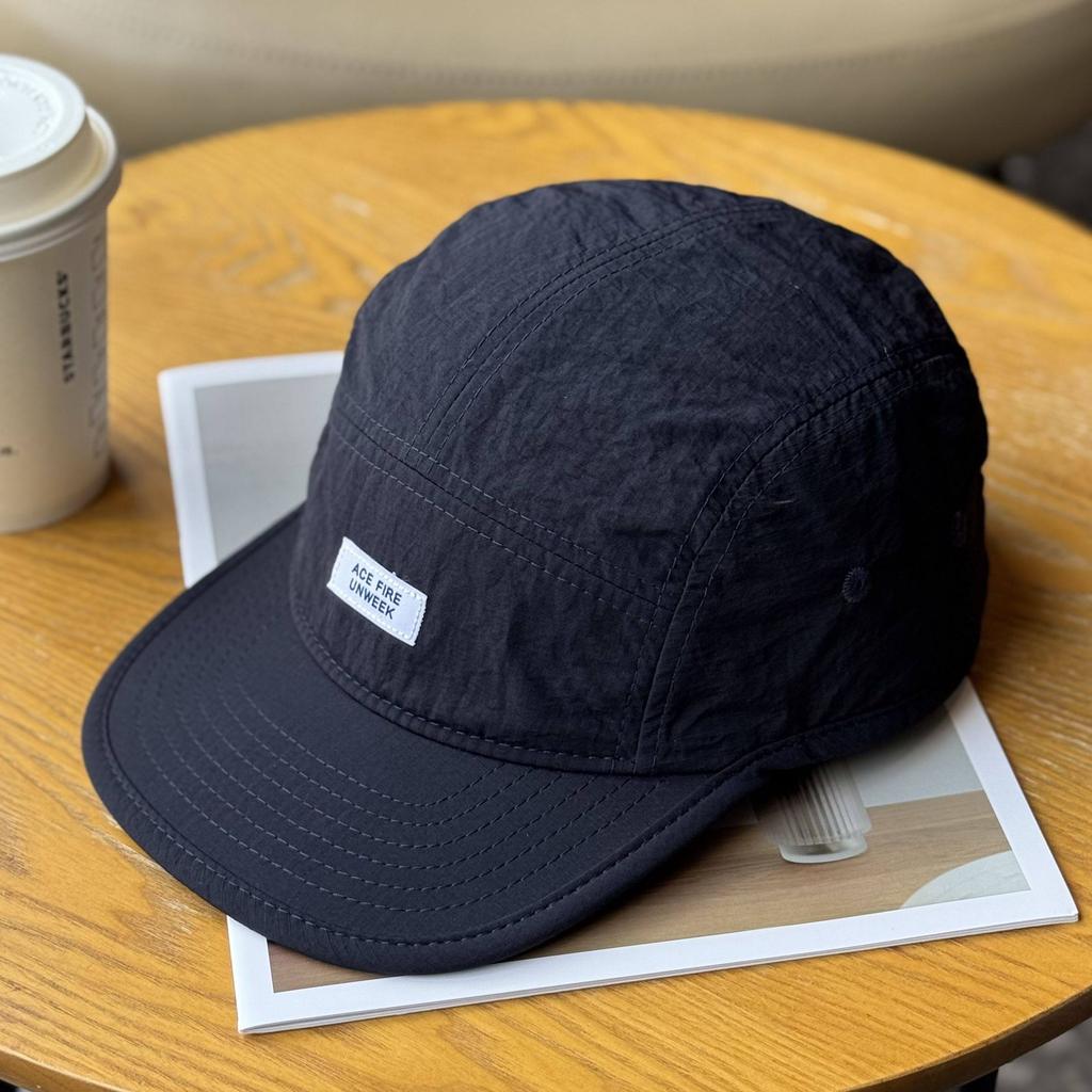 Quick-drying Breathable Color Matching Flat-brimmed 5-Panel Hat Men Women Outdoor Sunshade Cycling Board Summer Baseball Cap