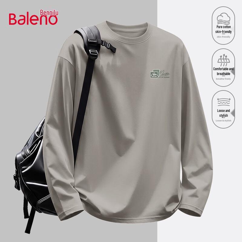 Мужская хлопковая футболка с длинным рукавом Baleno с логотипом JPB