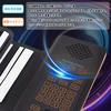 Twinbasto Electronic Piano, 88 Keys, Roll-Up Piano, 128 Voices, Rechargeable, MIDI Compatible, Roll-Up, Foldable, Built-in Speaker, Lightweight, Porta