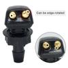 2 Pcs Car Dual Holes Windshield Wipers Nozzle Fits Most Car Models Car Wiper Water Spray Jet Adjustable Wipers Accessories