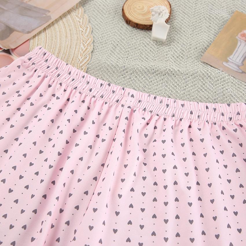 Шорты с короткими рукавами и оборками Spring Love. Пижамы. Два комплекта удобной и мягкой женской домашней одежды.