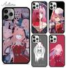Darling In the Franxx Phone Case for iPhone 11 12 13 14 Pro Max Mini X XR XS SE 2020 6 7 8 Plus Samsung Galaxy S21 S22 Shell