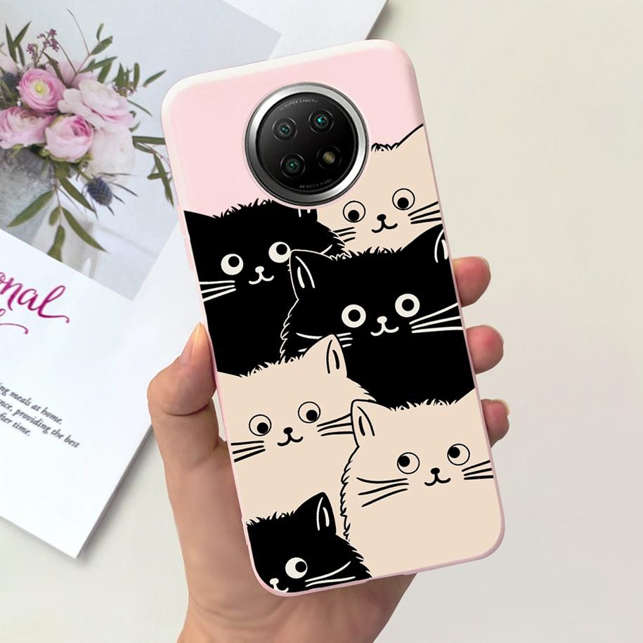 For Xiaomi Redmi Note 9T Note 9 5G Case Fashion Flower Shockproof Silicone Soft Matte Phone Cover For Xiomi Redmi Note 9T Fundas