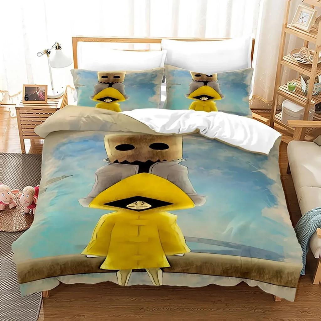 3D Game Little Nightmares Bedding Set Single Twin Full Queen King Size Little Nightmares Bed Set Adult Kid Bedroom Duvet Cover