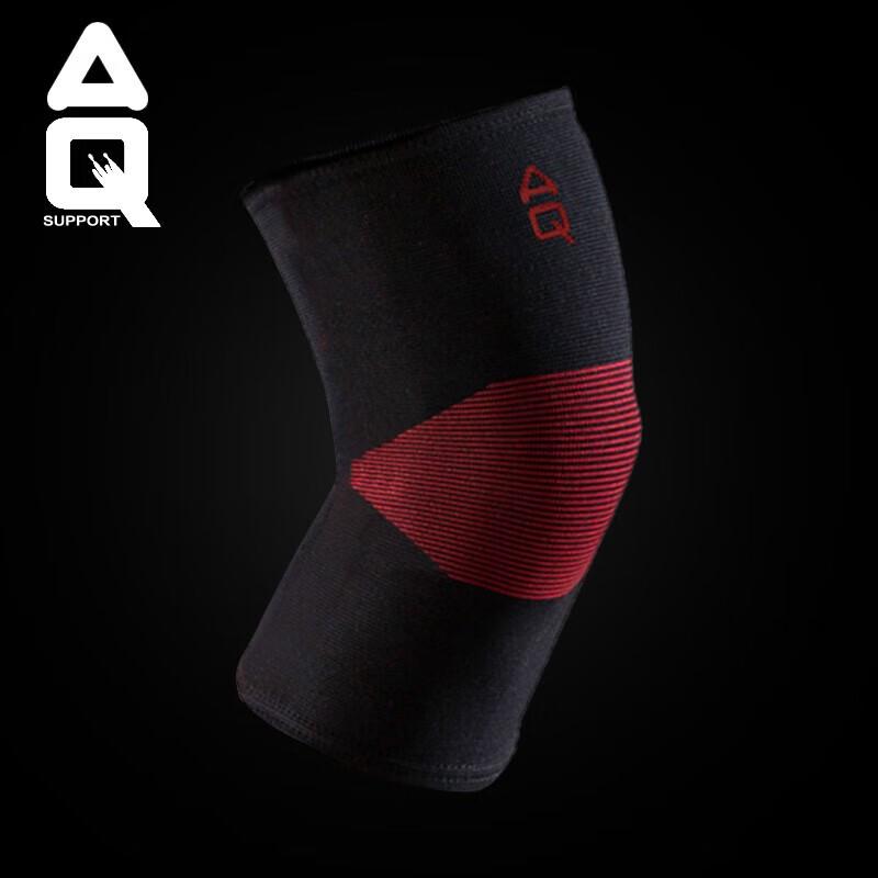 AQ Professional Sports Knee Brace for Running, Hiking, Crawling, Basketball, Badminton, Meniscus Protection, Black And Red, 10501M