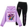 Clothing Sets Kids Unisex Children's Hoodie Short Sports Suit