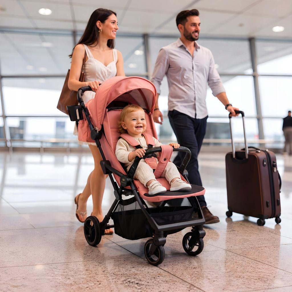 Babylux Giau Stroller Lightweight Stroller Up to 22kg Foldable for Airplane