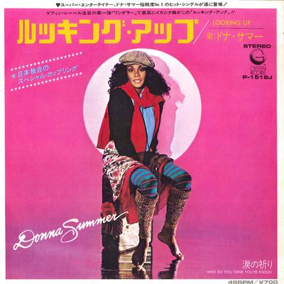 7-дюймовая пластинка DONNA SUMMER Looking Up Who Do You Think Your P1518J GEFFEN 1980 Япония SoulFunk Б/у