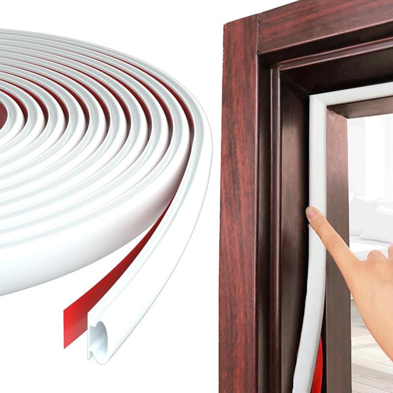 6M/1Roll Окно Пыленепроницаемая Звукоизоляционная Герметизирующая Лента Для Двери Спальни 10*6 мм Самоклеящаяся Звукоизоляция от Столкновений