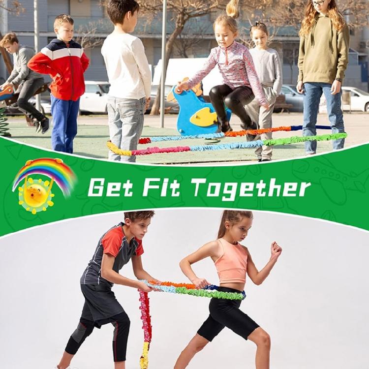 Elastic Fleece Cooperative Stretchy Bands Portable Teamwork Exercise Bands Integrations Dynamic Movement Exercise Bands