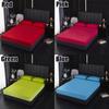 Multi Size Waterproof Mattress Cover Solid Color Bed Fitted Sheet Protector Anti Dust Against Mites and Bacteria Fitted Sheet No Pillowcase