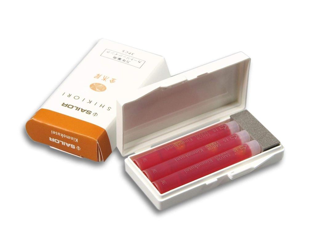 Sailor fountain pen Fountain Pen Cartridge Ink Shikiori Osmanthus (3 Pieces) (Kinmokusei)