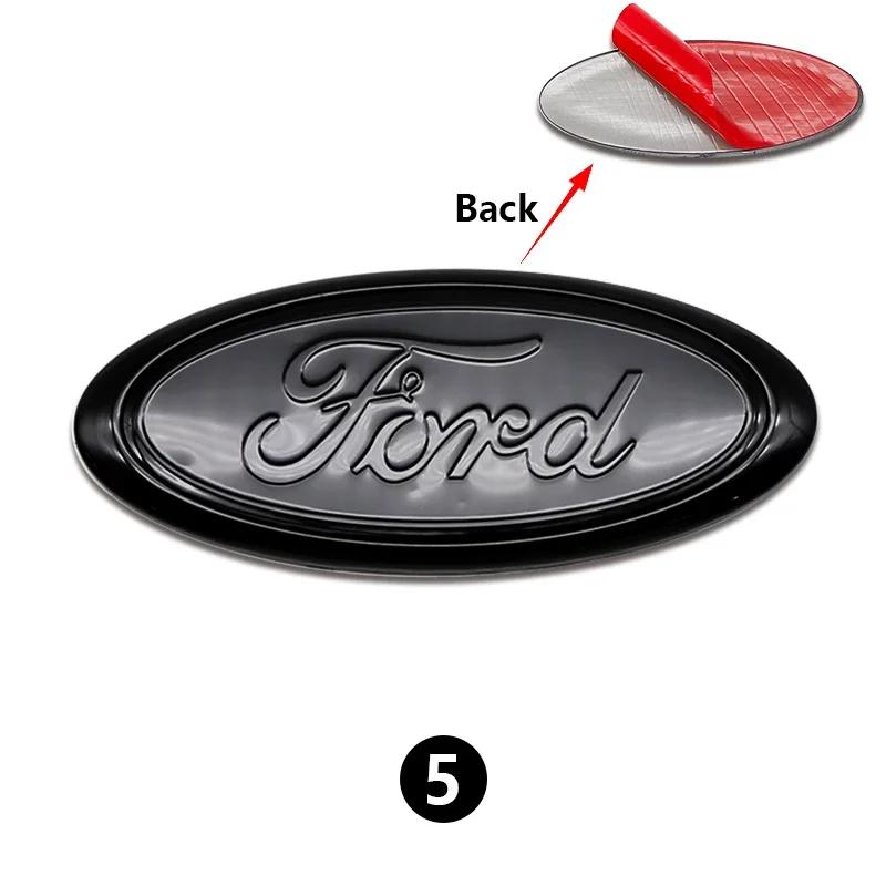 Car Sticker Ford New 2025 Hot 1Pc 17.5cm Car Front Rear Emblem Badge Trunk Hood Decal Sticker For Ford Edge Escape Fiesta Transi