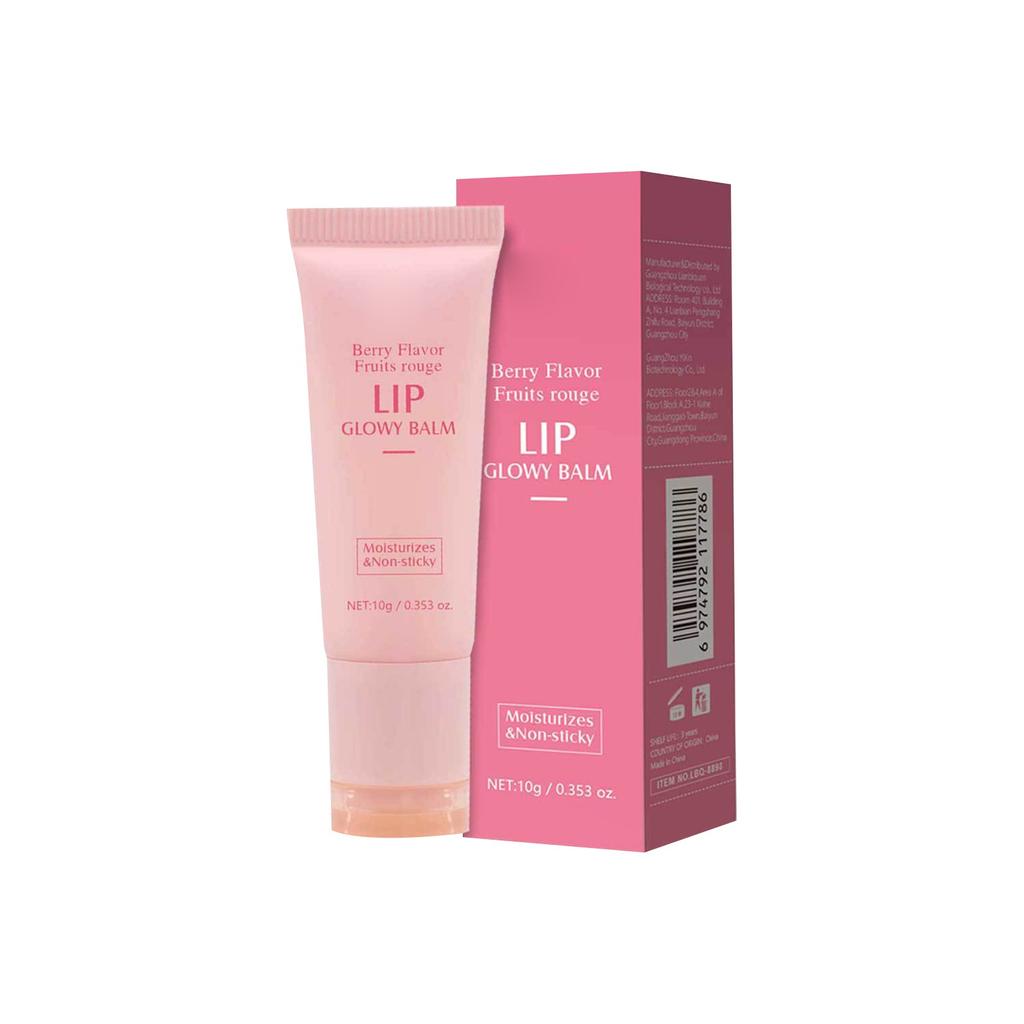 Увлажняющая маска для губ, бальзам для губ, мгновенное увлажнение, увлажняющий прозрачный краситель, успокаивающий уход за губами (Вкус ягод)