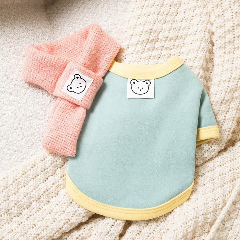 Одежда для весны и осени Нижняя рубашка для домашних животных Тедди Собака Большой медведь Кошка Померанский шпиц Йоркширский шнауцер Маленький щенок Одежда